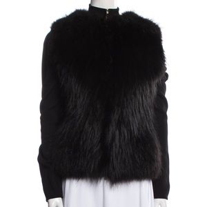 Elie Saab Fur Jacket Cardigan NWT Size 36/6 $2110